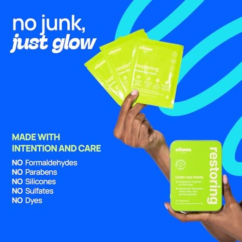 Elluma Beauty Under Eye Patches 12 Pairs of Themed Hydrogel Eye Gel Pads - For Puffy Eyes and Dark Circles, Under Eye Bags, Wrinkles - Restoring Set with Chamomile - Thumbnail 4