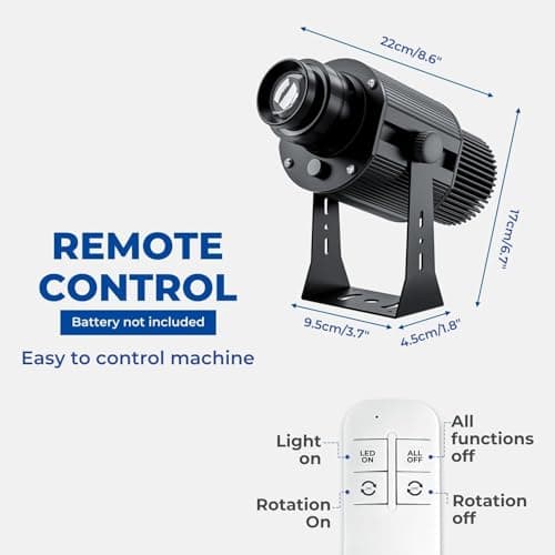 ARXENOVATH 50w Logo Projector for Business Custom GOBO Projectors Rotating Store Floor Personalized Wall Outdoor Waterproof IP67 Image for Shop Advertising,Wedding Stage - Thumbnail 6