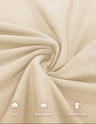 GRACE KARIN Women's Work Office Dress 2025,Business Pencil Bodycon Midi Dress,Church Vintage Sheath Ruched Dresses Apricot XXL - Thumbnail 5