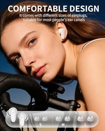 KDYNIX True Wireless Earbuds, Bluetooth 5.4 Headphones with Dual ENC ANC Noise Canceling, 13mm Drivers for Deep Bass Stereo, IPX7 Waterproof, 18H Playtime, USB-C Charging Case for iPhone Android - Thumbnail 6