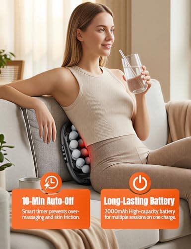Ziumrw Deep Tissue Massage Gun with 20 Massage Heads, Percussion Muscle Massager for Back Neck Shoulder, 9 Modes & 9 Speeds, USB-C Rechargeable Handheld Massager - Thumbnail 6