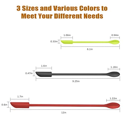 Silicone Spatula Set (6Pcs) - Mini Scraper Tool for Beauty & Food - Reach Every Last Drop, Multi-Size Spatulas for Makeup Jars, Lotion Bottles & Kitchen Containers​ - Thumbnail 2