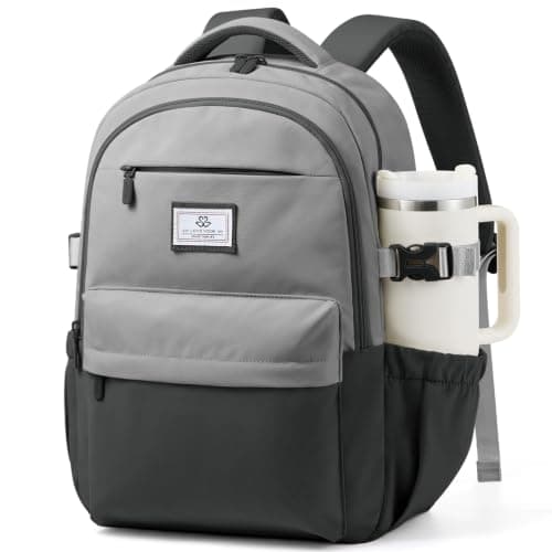 LOVEVOOK Laptop Backpack for Women Teens, 15.6" Computer Bag with 40oz Tumbler Buckle, College School Backpack,14 Pockets - Image 1