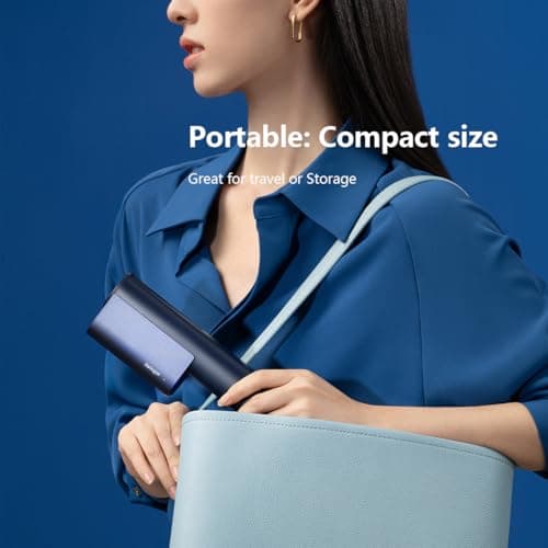 Nesugar G3 Steamer for Clothes Portable Travel Steamer, Fashion Handheld Garment Steamer, 0.75lbs Lightly, 15s Fast Heat-up, Light Mini Steam Iron for travel and home（navy blue） - Thumbnail 4