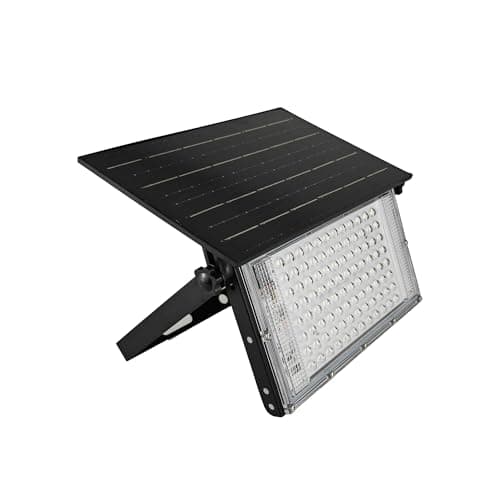 JINXING Solar Flood Lights Outdoor, Dusk to Dawn Solar Powered Outdoor Light, 6500K IP65 Waterproof Wall Mounted Security Light for Front Door, Porch, Yard, Fence, Garden - Image 1