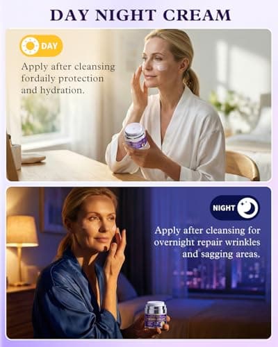 UKVOA Retinol Face and Neck Firming Cream - Fast-Acting Anti Wrinkle Treatment for Women, Firming Moisturizer with Collagen & Hyaluronic Acid, Tightens Sagging Skin, 1.7 Fl Oz - Thumbnail 5