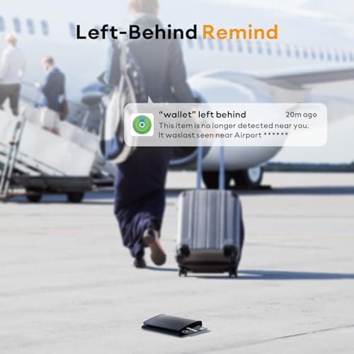 ATUVOS Rechargeable Wallet Tracker Card, Slim 1.6mm Smart Air Tag Card Works with Apple Find My (iOS Only), Bleuooth Item Locator for Purse/Luggage/Bags/Passpoart, IP67 Waterproof, Wireless Charging - Thumbnail 6