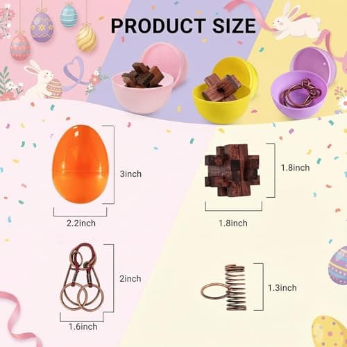 24 Pcs Brain Teaser Puzzles for Adults - Metal & Wooden 3D IQ Test Logic Game, Unlock Interlocking Brain Puzzle Toys for Teens Kids, Smart Educational Desk Toy for Mind Challenges - Thumbnail 6