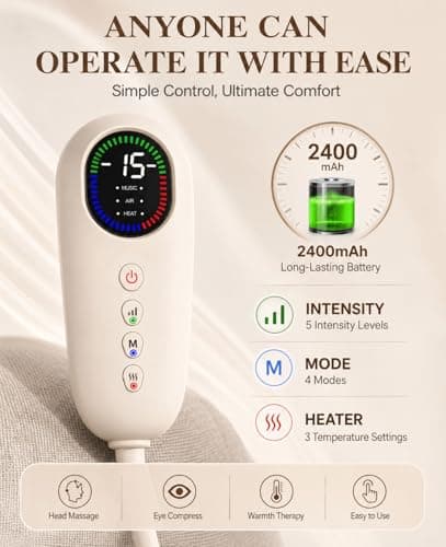 LovHomdecr Head and Eye Electric Massager, Eye Massager with Heat - Thumbnail 6