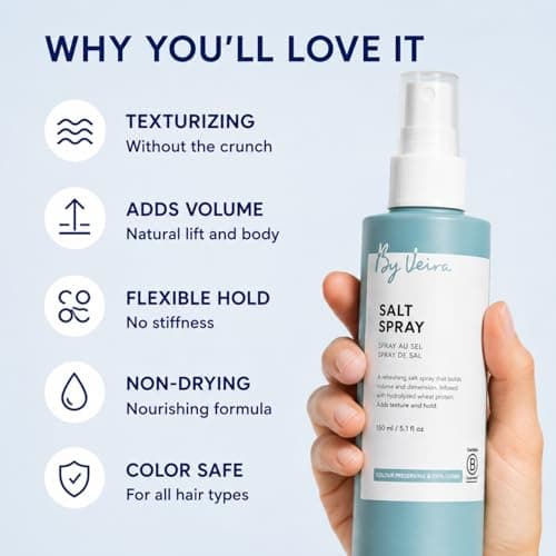 By Veira, Salt Spray, 125 ml, Texturizing Salt Spray, adds volume and texture, 100% Vegan, Sulfate and paraben-free - Thumbnail 4
