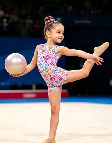 uideazone Leotards for Girls Gymnastic Size 7-8 Quick Dry Stylish Sleeveless Tumbling Outfit Criss-Cross Back for Ballet Dance - Thumbnail 5