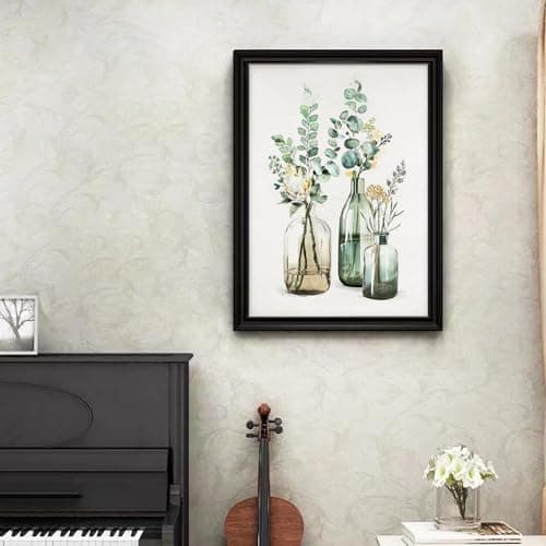 Ginkko Framed Paint by Number Kits for Adults, Beginners & Kids Ages 8-12, 8×12 Inch Flower DIY Acrylic Canvas Painting with Paints & Brushes, Original Art Decor Gift for Home Wall - Thumbnail 2