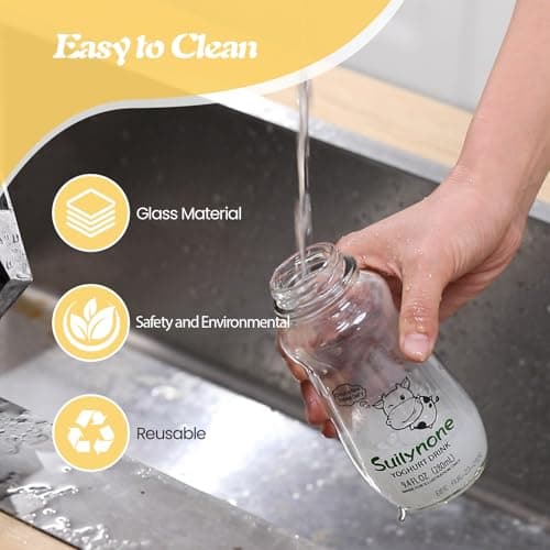 280ml Yogurt Drink Reusable Glass Bottle, 3-Pack Mixed Flavors Drinkable Yogurt - Fun Gift Box, Birthday & Holiday Present. - Thumbnail 6