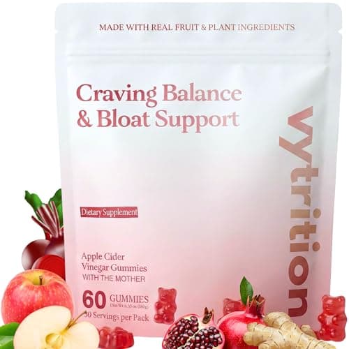 Vytrition Apple Cider Vinegar Gummies Sugar Free – ACV Gummies with The Mother 1000mg – Keto Friendly – Vegan – Supports Appetite Control & Weight Management – Organic Beetroot – 30 Day Supply - Image 1