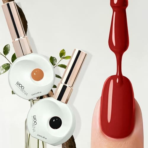 Woobena 8 Colors Gel Nail Polish Set, Nail Polish Gel UV Brown Gel Polish Kit with Long Lasting, Salon-Quality Gel Polish Colors for DIY Nail Art at Home HEMA/TPO Free - Thumbnail 5
