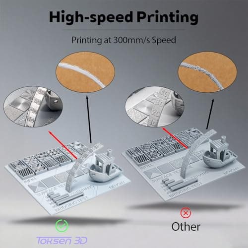 Carbon Fibre Black PETG Filament 1.75mm High Intensity 3D Printer Filament, 1kg (2.2lbs) Spool Toughness Enhanced PETG 3D Printing Filament Hide The Layer Line - Thumbnail 4