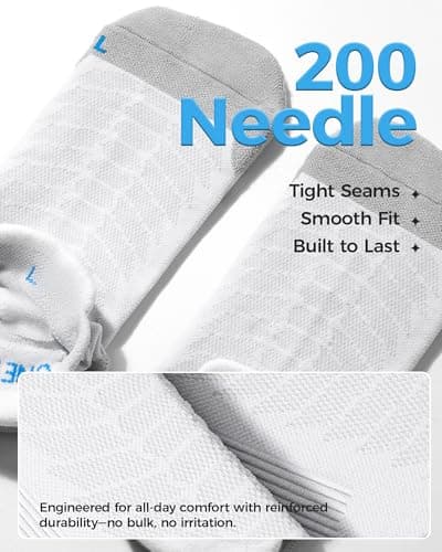 Hephatania Coolmax Performance Ankle Running Socks 3 Pairs Cushion Padded Breathable Athletic Socks for Men Women - Thumbnail 5