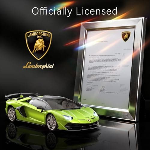 AEROQUEST Lamborghini Remote Control Car, 1:24 Scale Electric Sport Racing Hobby Toy Car Lamborghini Model Vehicle for Boys Girls Birthday Gifts, Green - Thumbnail 2