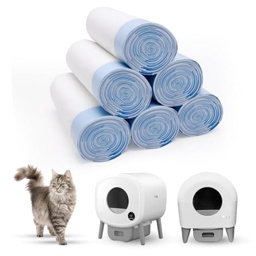 120 Count 26" x 11.8" Cat Litter Box Liners for Fsitego and Fumoi Self Cleaning Litter Box, Extra Thick Heavy Duty Cat Litter Bags Replacement, 3-4 Gallons of Capacity - Image 1