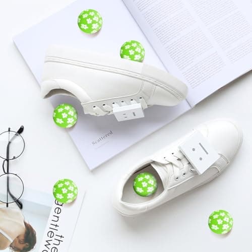 SCENTORINI Shoe Deodorizer Balls, Fresh Jasmine Scent * 6, Sneaker Deodorizer Balls Odor Eliminator, Long Lasting Shoe Fresheners for Smell Boots, Locker Gym Bag, Drawers, Small Spaces - Thumbnail 4