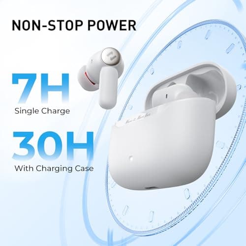 havit Hybrid Active Noise Cancelling Wireless Earbuds, Bluetooth 6.0 in-Ear Headphones, 6 Mics ENC Clear Call Ear Buds, 30+H Playtime, 3D Spatial Audio, Custom EQ via App, IPX5 Waterproof Grey - Thumbnail 6