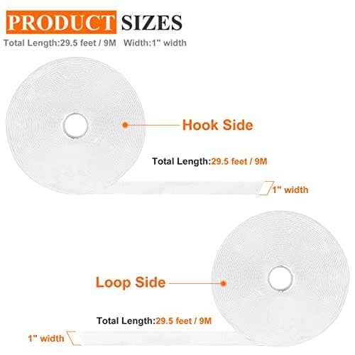 Zhaman 1 Inch x 29.5 Ft Sticky Back Strips, Heavy Duty Self Adhesive Mounting Tapes with Strong Industrial Strength, Classroom Must Have Teacher Supplies for Handmade Craft Art and Couch - Thumbnail 5