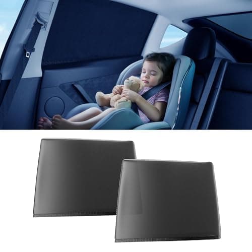 Car Window Shades for Baby (100% UV & Sun Block) Car Side Windows Covers Sun Shades for Baby in Car,Easy-Install Nano Ice-Crystal Coating-Universal Fit (Medium),2 Pack - Image 1