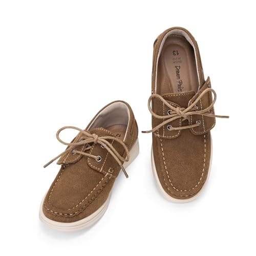 DREAM PAIRS Boys Dress Shoes Boat Shoes Slip on Loafers Casual School Shoes (Toddler/Little Kid/Big Kid),Size 12 Little Kid,Camel,KKUMLS2502 - Thumbnail 6