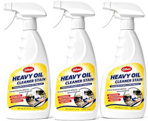 Gihen Heavy Oil Cleaner Stain - Effective Multi-Purpose Cleaner 17.6 oz, Includes Spray Bottle & Towel for Cleaning Kitchen, Oven, Stove, Range Hood, Sink - Image 1