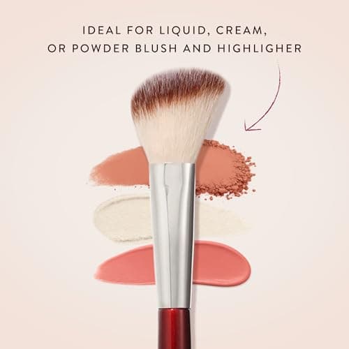 BK BEAUTY 112 SMALL ANGLED FACE BRUSH – Precise Angled Blush Brush for Soft, Natural Blend, Ideal for Blush on Smaller Faces & Highlighting - Thumbnail 3