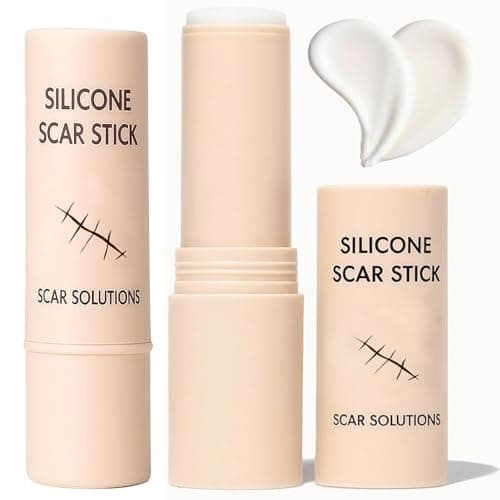 60% Silicone Scar Stick, Skin Scar Solutions for Face and Body, Stick Applicator Manual Massage, with Centella Asiatica Extracts and Vitamin E, Soothing & Gentle for All Skin Scar Types