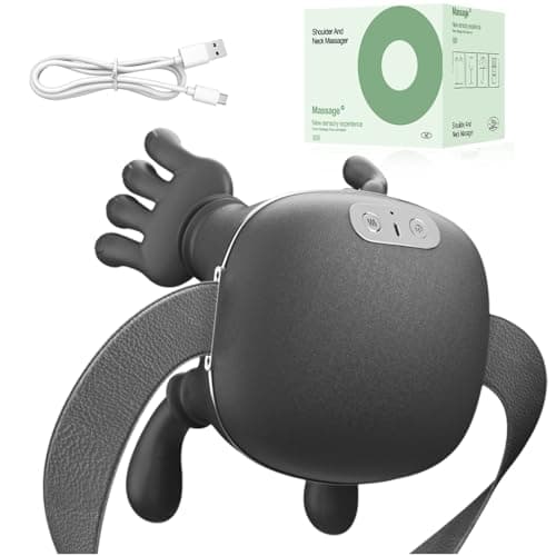 Nooydio Neck Massager, Neck and Back Massager with Heat & 4D Kneading, Shiatsu Deep Tissue Wireless Massager for Shoulder Cervical Pain Relief, Portable Rechargeable for Home Office (Black) - Image 1