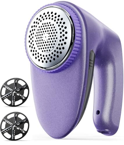 Bymore Fabric Shaver, Lint Shaver for Clothing Furniture Shaver, Sweater Defuzzer Pill Remover Shaver, Lint Remover for Clothing Fuzz-Dark Purple - Image 1