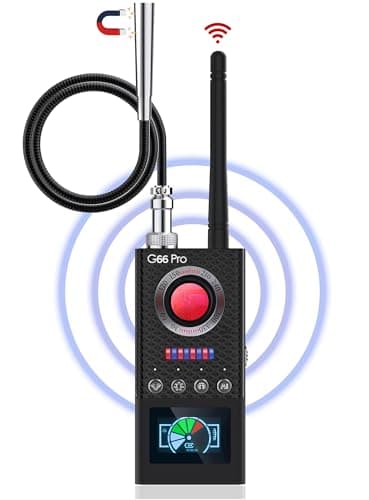 JAXTIN G66 Pro Hidden Camera Detector with AI Auto Scan, Magnetic GPS Tracker, Infrared Camera Finder, LED Display (Medium) - Image 1