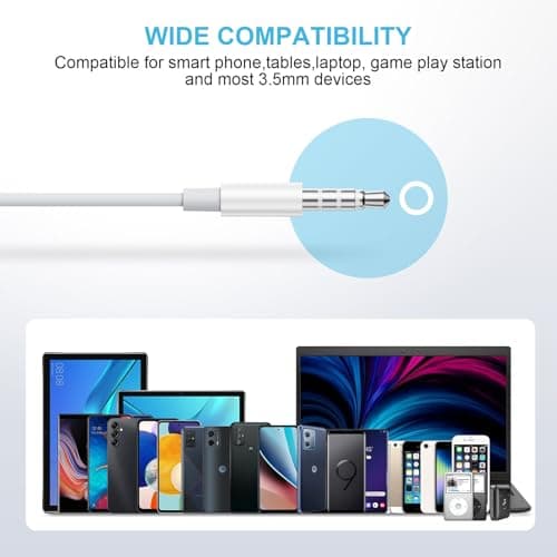 for Apple Earbuds Wired [Clear Call & No Noise], [MFi Certified] 3.5mm Headphones with Microphone Volume Control HiFi Stereo Ear Buds for iPhone/iPad/Kindle/Weather Radio/Airplane [2 Pack] - Thumbnail 6