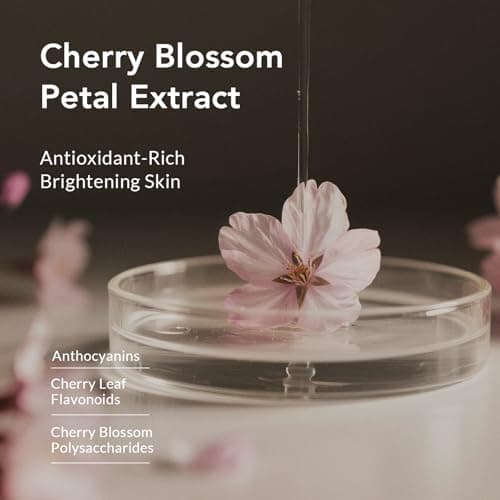 Kustie Cherry Blossom Body Wash with Real Flower Petals – Hydrating Shower Gel with Niacinamide & Hyaluronic Acid, Moisturizing Floral Cleanser for Dry & Sensitive Skin, Sakura Extract, 16.9 fl oz - Thumbnail 3