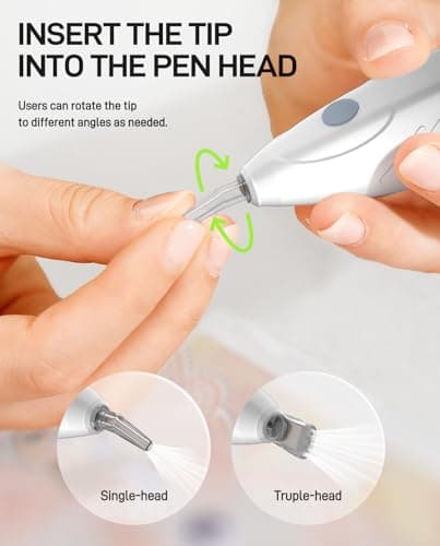 YOFIGO Electric Diamond Painting Pen,Wireless Art Pen for Diamond Painting with 3 Adjustable Suction Levels, Professional Diamond Art Pen with Magnetic Charging Base, Tool for DIY Craft - Thumbnail 6