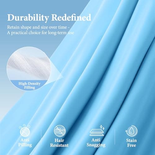 BestGlory Cooling Comforter Queen Size, Cooling Blankets for Hot Sleepers and Night Sweats, Double Side Cool Soft Light Micro Gravity and Breathable Absorb Heat Bed Blanket 90"×90" Inches, Dark Blue - Thumbnail 5