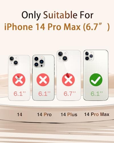 Sholbrak [3 in 1 Designed for iPhone 14 Pro Max Case Cute Cat Pattern Protective Phone Case Cover 6.7" Screen Protector + Camera Lens Protector【2X Military Grade Drop Tested / 6.6ft Drop Protection】 - Thumbnail 2