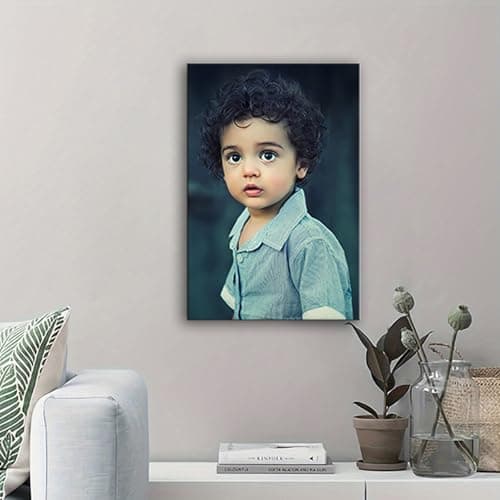 Hoopwarte Custom Canvas Prints with your Photos Framed Wall Art-Personalized Printing Photo to Canvas - Home Decor Gifts - Ready to Hang(8L“x12W 20x30cm) - Thumbnail 3