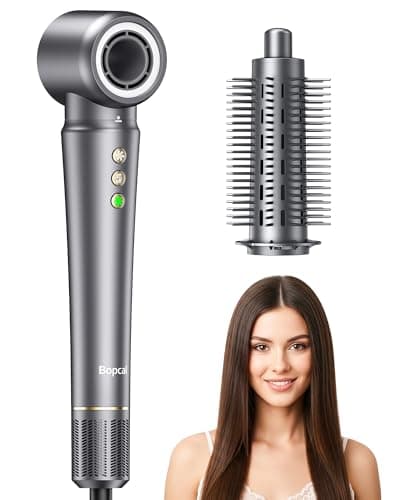 2-in-1 Hair Dryer Brush, Ionic Blow Dryer Brush for Fast Drying & Styling, Hot Air Brush for Smooth, Frizz-Free & Volumizing Hair, Lightweight Easy-to-Use for Daily Styling