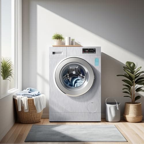 Silver Contact Paper Peel and Stick Stainless Steel Wallpaper for Metallic Fridge Appliances Vinyl Thick Heat Resistan Self-Adhesive Waterproof Wallpaper for Kitchen Dishwasher Cover 15.7" X 78.7" - Thumbnail 4