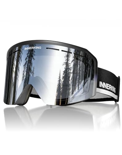 Innerking Ski Goggles Men Women- OTG Snow Snowboard Skiing Goggles HD28 Anti Fog Snow Sports Goggles- 100% UV400 Protection Snowboarding Goggles - Image 1