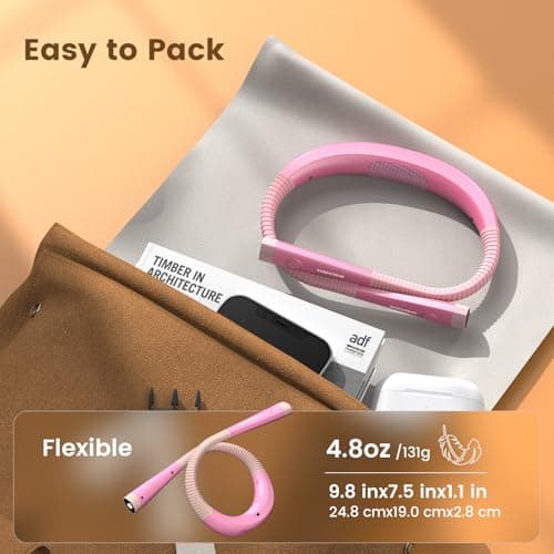 Glocusent Book Light, 3-Color & 6-Brightness Reading Light, Bendable Neck Light, 80-hr Lasting Rechargeable Book Light, Perfect Reading Lights for Books in Bed, Knitting, Book Lovers Gifts - 1Pack - Thumbnail 5