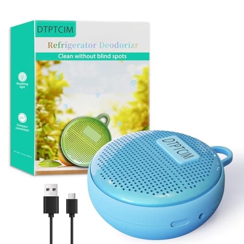 Fridge Deodorizer for Refrigerator,Powerful Odor Eliminator Lasts 10+ Years Works in Cars Shoe Closets Pet Areas More Effective Than Baking Soda Activated Charcoal Blue