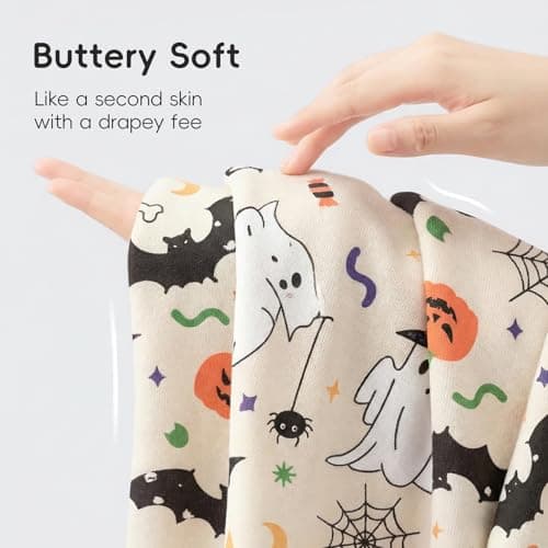 aqpa Long Sleeve Bodysuit for Baby Girls & Boys, Newborn Onesies 92% Viscose from Bamboo, Tagless Baby Clothes w/Snaps (Beige-halloween, 6-12 Months) - Thumbnail 5