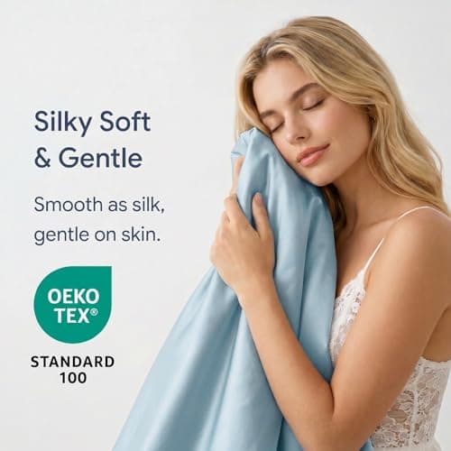 Fuzzysense Cooling Comforter Queen Size – Q-Max 0.4 Seersucker Reversible Cooling Blanket, Lightweight Breathable Summer Quilt for Hot Sleepers & Night Sweats, Ice Blue - Thumbnail 4