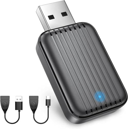 Wireless Carplay Adapter for Apple iPhone: 2025 Upgraded Mini Car Play Dongle Convert Factory Wired to Wireless - Stable Control & No Delay USB Carplay Adapter for Cars from 2016 & iOS 10+ - Image 1