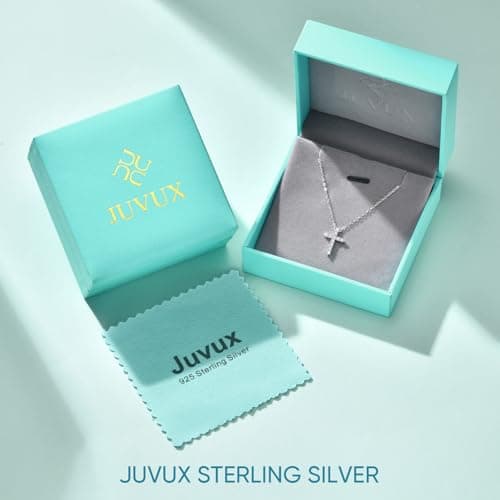 Cross Necklace for Women, S925 Sterling Silver Cubic Zirconia Cross Pendant Necklace, Dainty Christian Religious Faith Jewelry Gifts for Baptism First Communion Confirmation Easter Birthday for Her - Thumbnail 6