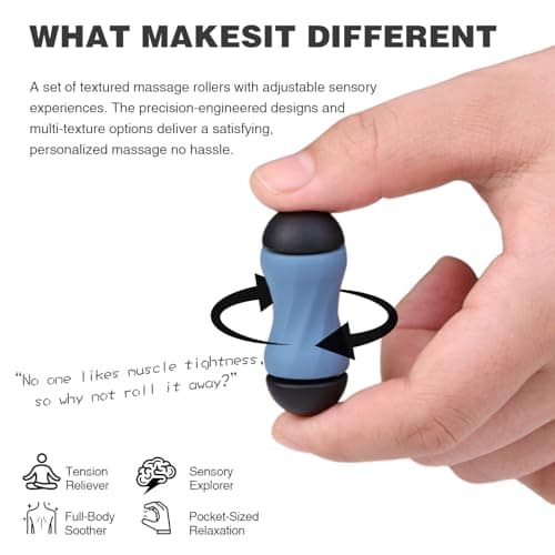 FUFADADE Mini Fidget Spinners for Adults Teens, 2-in-1 Finger Roller with Stress & Anxiety Relief Functions, Stress Relief & Focus Tool for Office, Home (Style 2) - Thumbnail 2